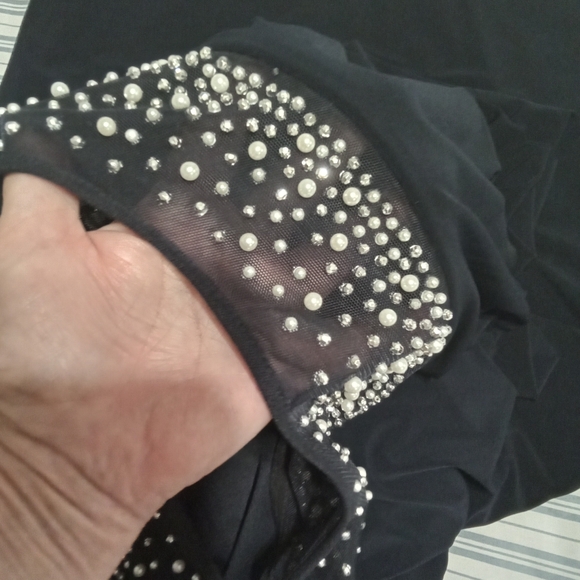 Joseph Ribkoff Navy Ruffle Dress 14 - Picture 7 of 10